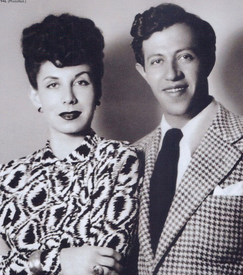 portraits in black and white of Betty Comden and Adolph Green, writers of On The Town, subject of Richard T Hanson's Fall 2019 lecture