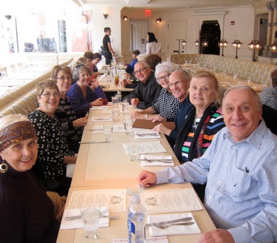 RichardTHanson tour group New York small group photo dining daytime scrapbook page Sing Supper slideshow